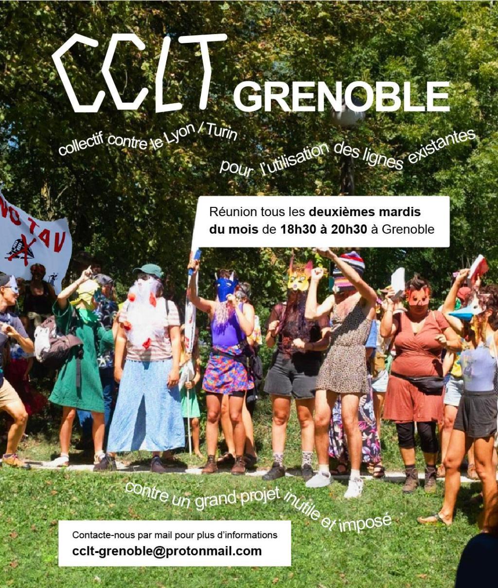 Réunions CCLT Grenoble : Tous les deuxièmes mardis du mois de 18h30 à 20h30 à&nbsp;Grenoble
