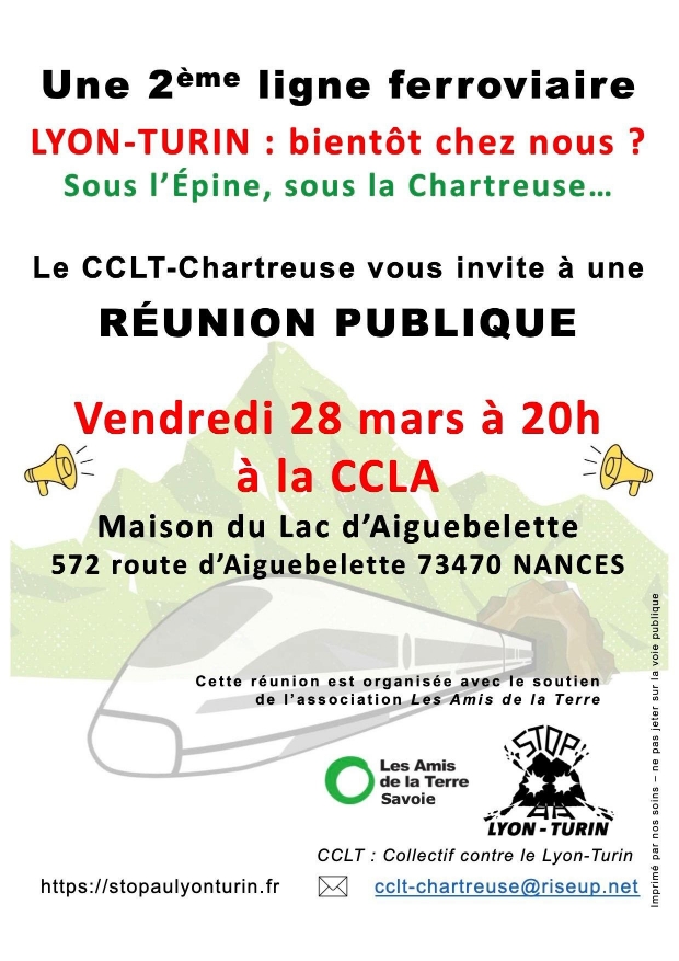 28 mars : Réunion publique À&nbsp;NANCES