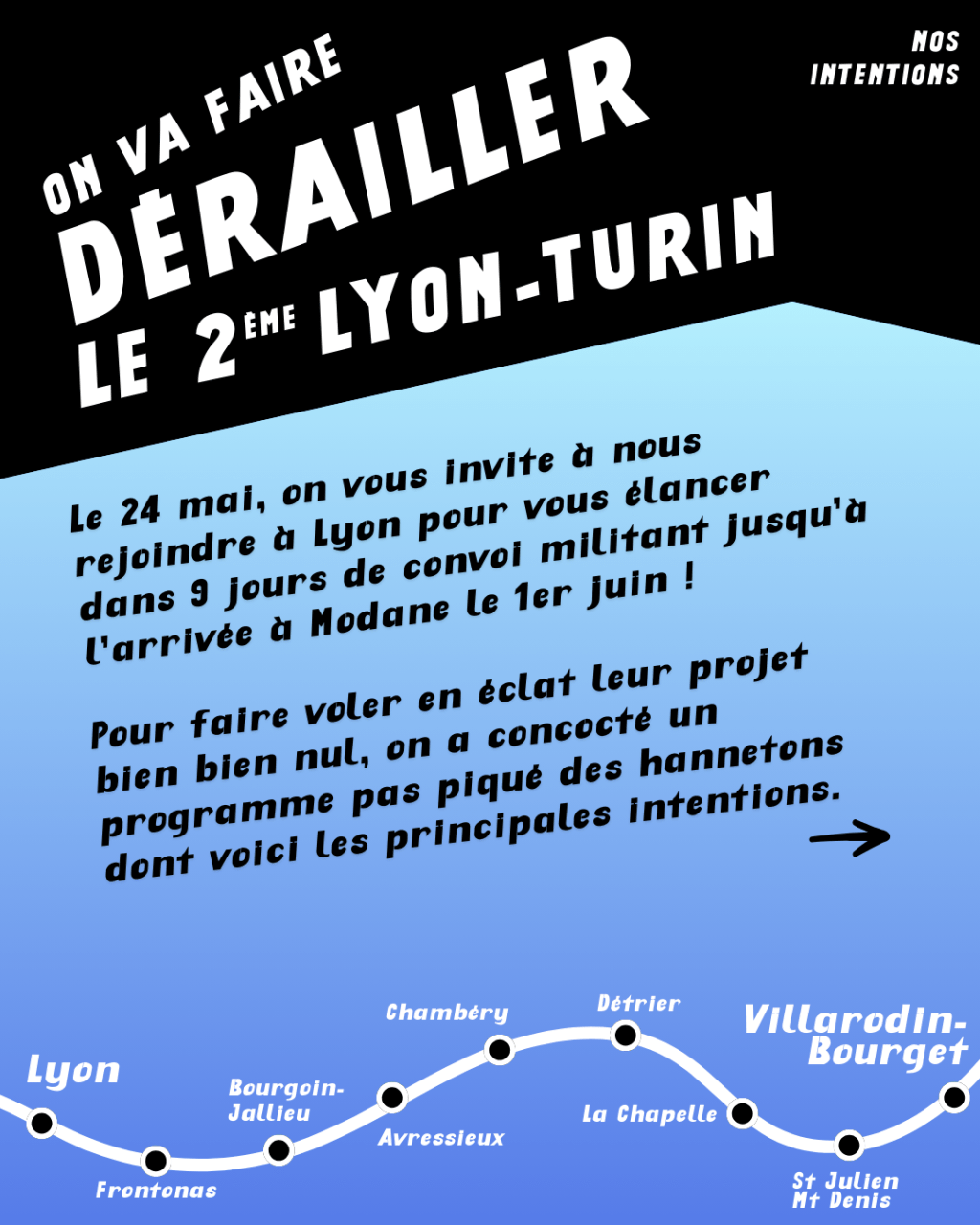 Nos intentions pour les Déraillantes&nbsp;!