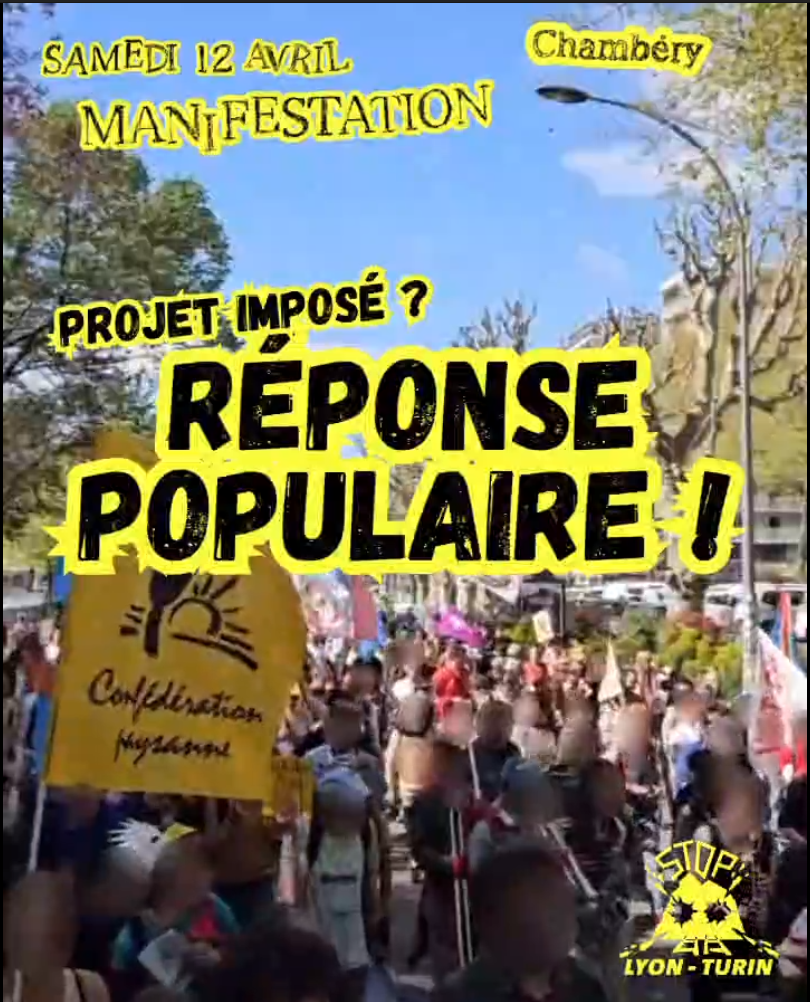 Manifestation 12 avril 2025 à&nbsp;Chambéry