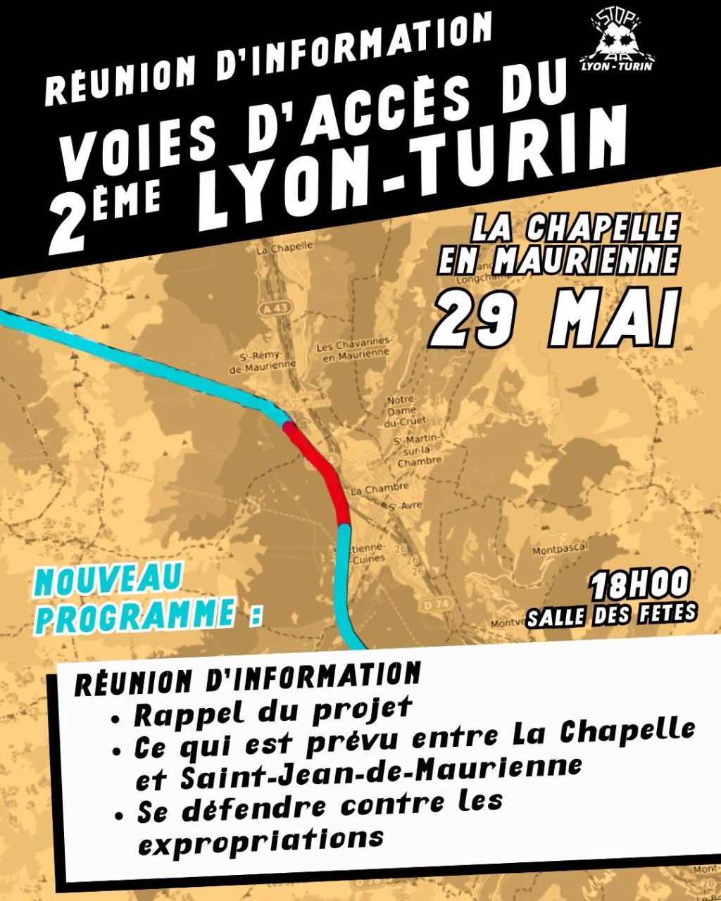 29 Mai : Réunion d’information à La Chapelle en Maurienne