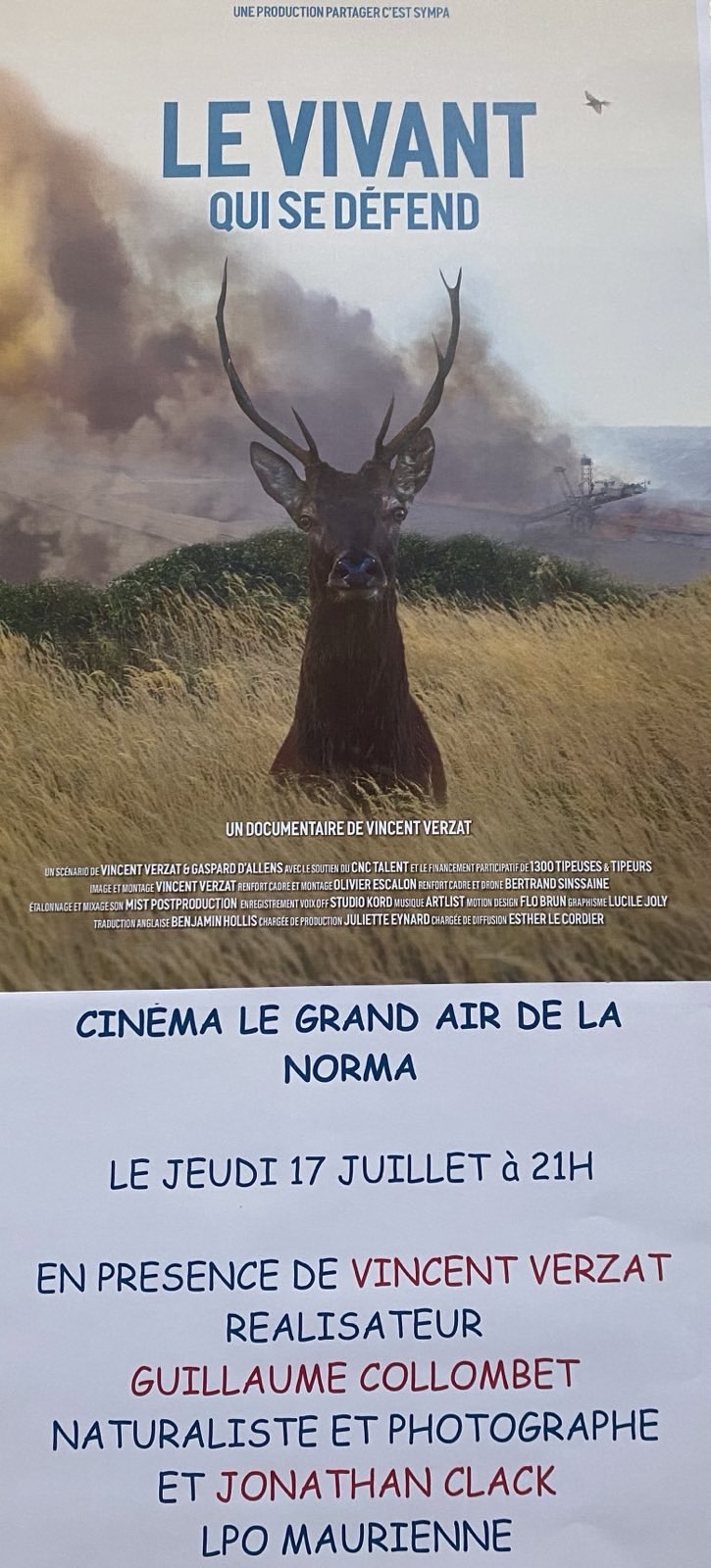 17 juillet – soirée ciné débat &laquo;&nbsp;Le Vivant qui se défend&nbsp;&raquo;