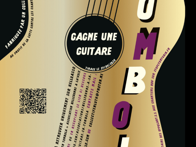 Une guitare en tombola pour soutenir la lutte contre le second Lyon-Turin&nbsp;!