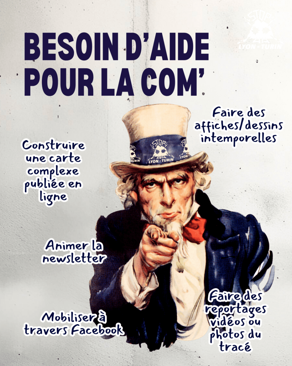 Appel à l&rsquo;aide en&nbsp;Com&rsquo;