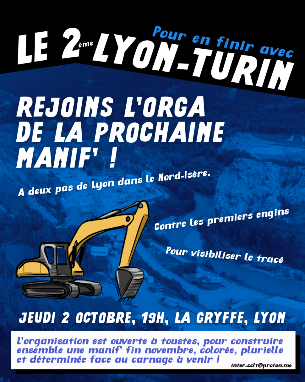 Lyon-Turin 2 : Une manif&rsquo; face aux premières machines&nbsp;!