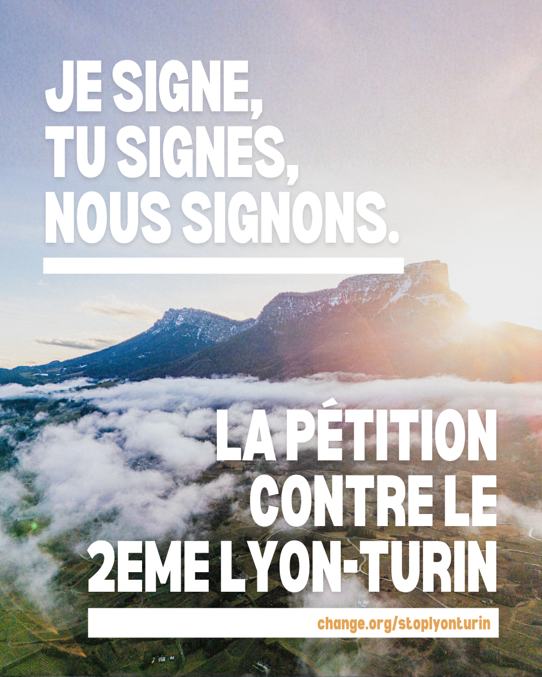 Pétition contre le 2e Lyon-Turin